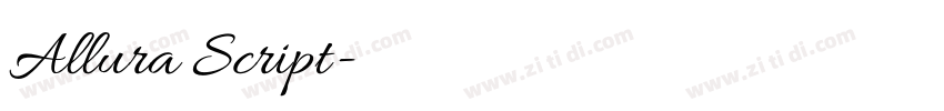 Allura Script字体转换